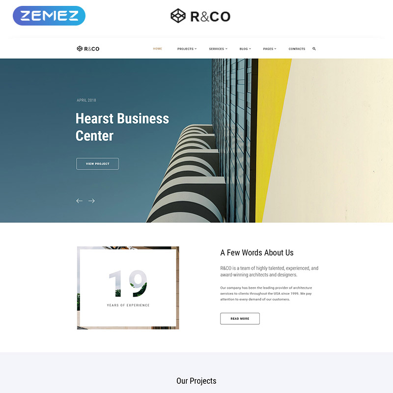 Architecture & Construction Multipage HTML template
