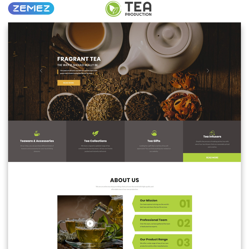 TEA Production HTML Template