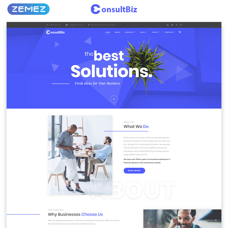 ConsultBiz Multipage HTML Template