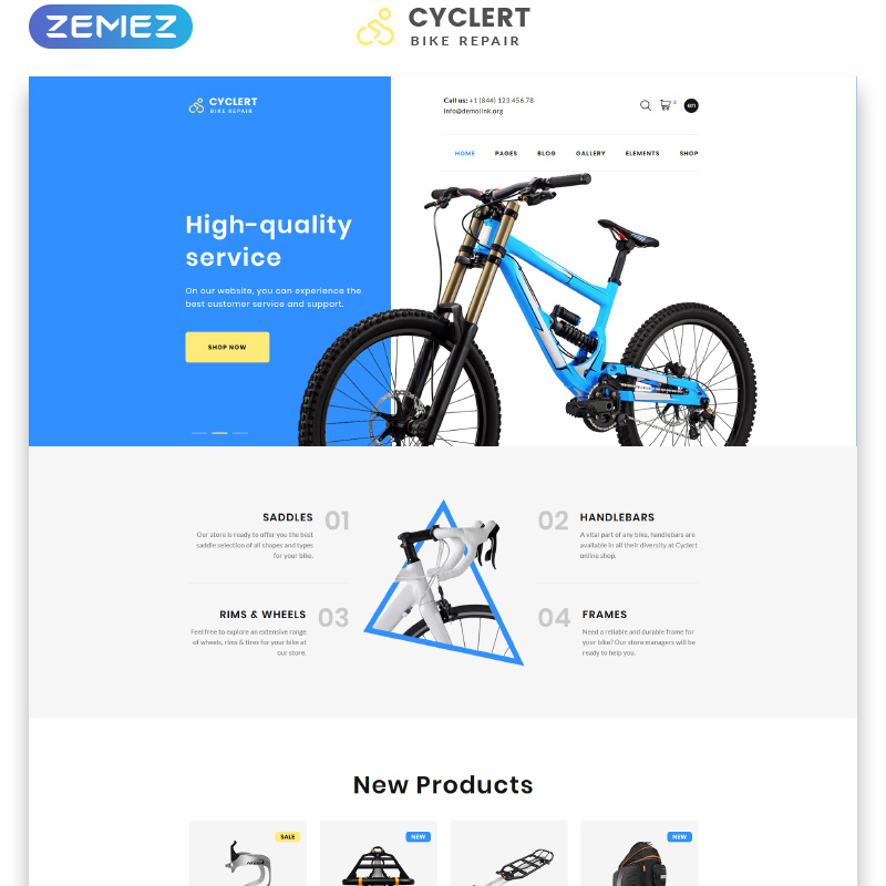 Cycling Multipage Clean HTML Template