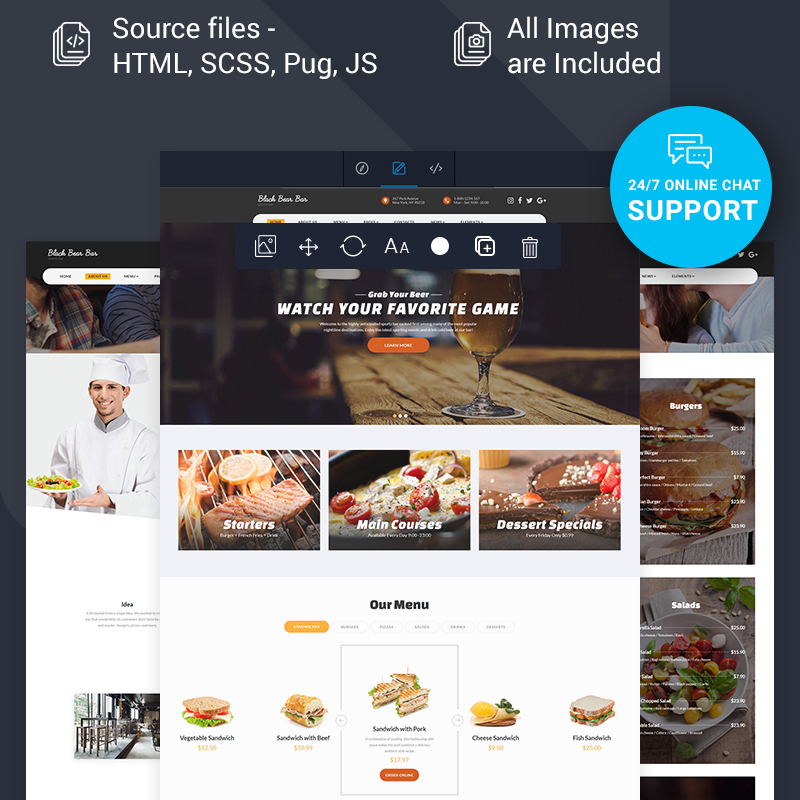 Bar Modern Ready-to-Use HTML5 Template