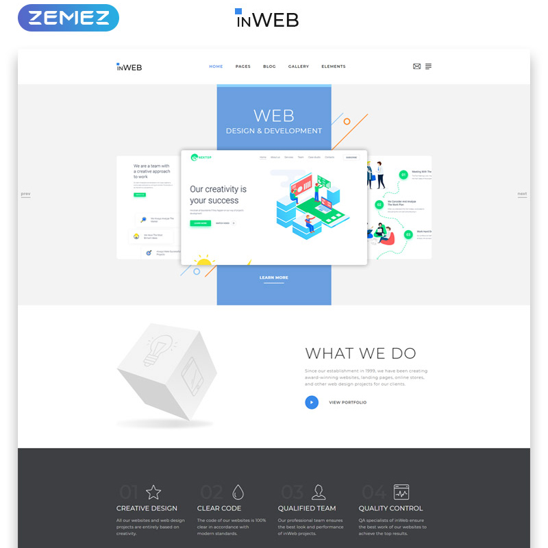 Web Development Studio Clean Multipage HTML5 Template