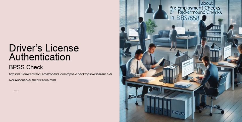 Driver’s License Authentication  