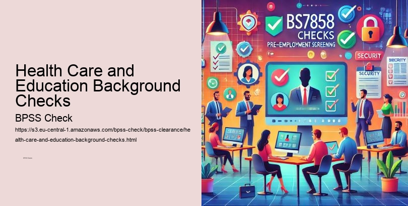 Health Care and Education Background Checks  