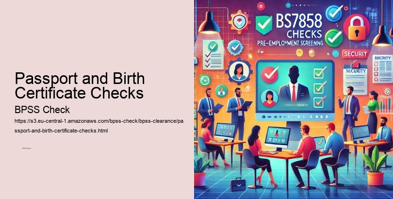 Passport and Birth Certificate Checks  