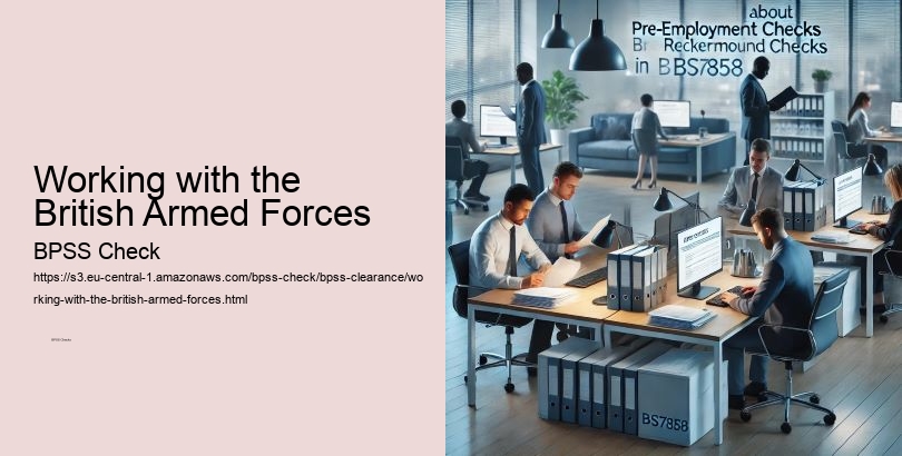 Working with the British Armed Forces  