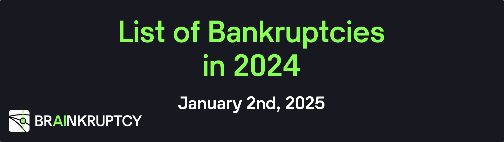 List Bankruptcies 2024