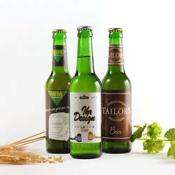 Premium bier mit logo