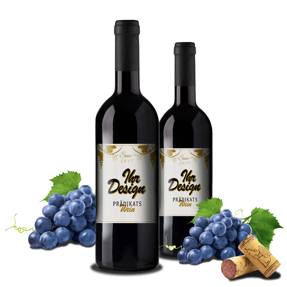Rotwein mit logo