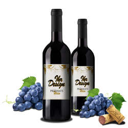 Rotwein mit logo