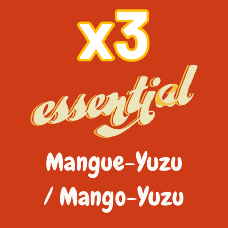 3 doypacks Essential. - Mangue & Yuzu  (45 repas)