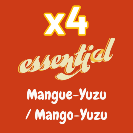 4 doypacks Essential Mangue - Yuzu (60 repas)