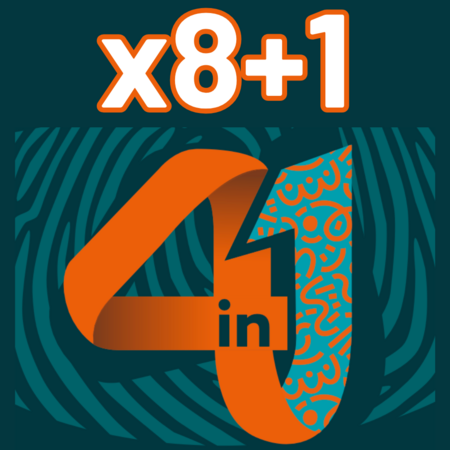 8 doypacks +1 offert de 4in1 (90 boissons)