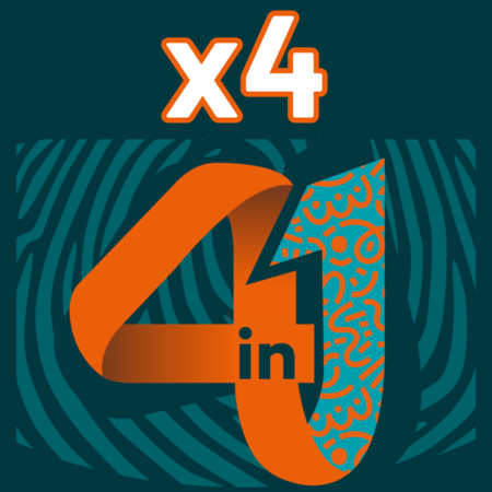 4 doypacks de 4in1 (40 boissons)