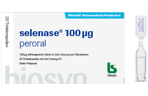 Gebrauchsinformation selenase® 100 µg peroral