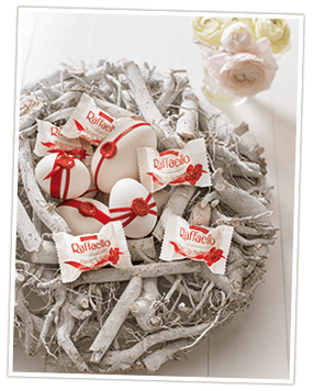 Osternest basteln mit Ferrero Raffaello Osternest basteln mit Ferrero Raffaello