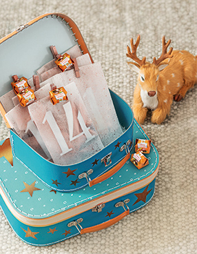Bastelanleitung: Adventskalender mit Ferrero Küsschen Bastelanleitung: Adventskalender mit Ferrero Küsschen