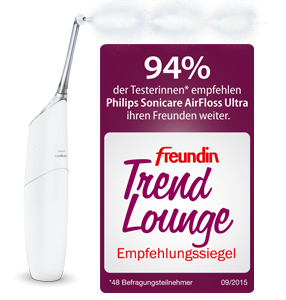 freundin Trend Lounge Siegel für Philips Sonicare AirFloss Ultra freundin Trend Lounge Siegel für Philips Sonicare AirFloss Ultra