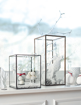 Bastelanleitung: Winterliche Glaskästen mit Raffaello Bastelanleitung: Winterliche Glaskästen mit Raffaello