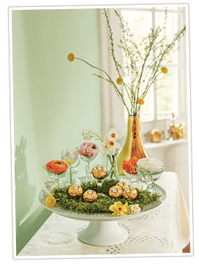 Osternest basteln mit Ferrero Rocher Osternest basteln mit Ferrero Rocher