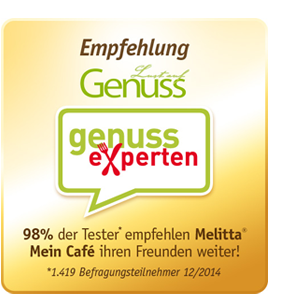 genuss-experten Empfehlung für Melitta® Mein Café genuss-experten Empfehlung für Melitta® Mein Café