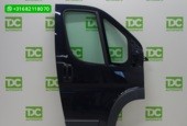 Fiat Ducato ('06-'19) Voorportier rechts zwart met lijst