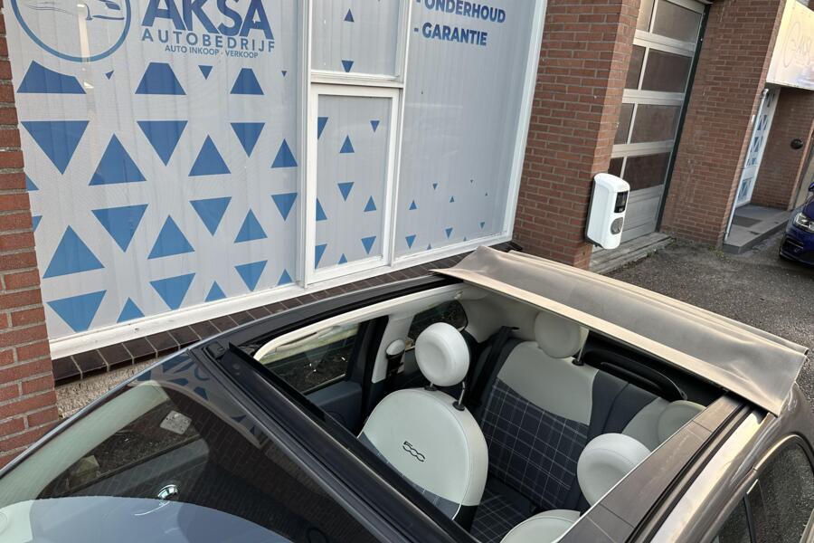 Fiat 500 0.9 TwinAir Turbo Cabrio Navi/PDC/Garantie/CarPlay/CruiseControl/Airco/Bluetooth