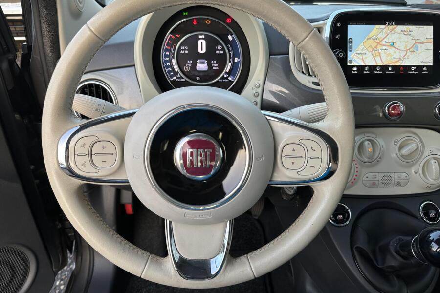 Fiat 500 0.9 TwinAir Turbo Cabrio Navi/PDC/Garantie/CarPlay/CruiseControl/Airco/Bluetooth