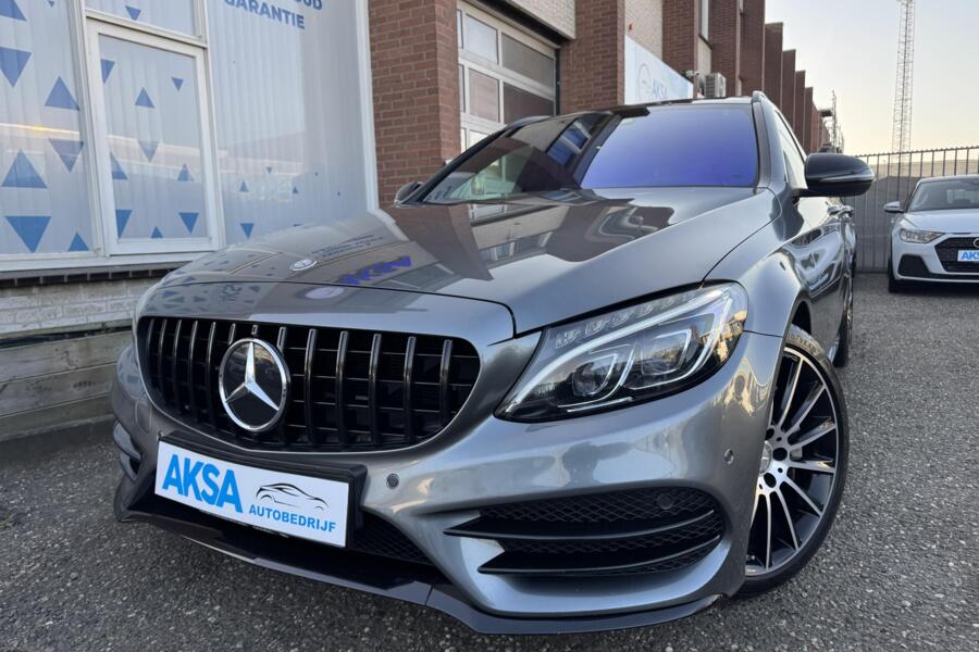 Mercedes C-klasse Estate 300 Prestige Pano Burmester HeadUp Leder Blindspot Camera Garantie