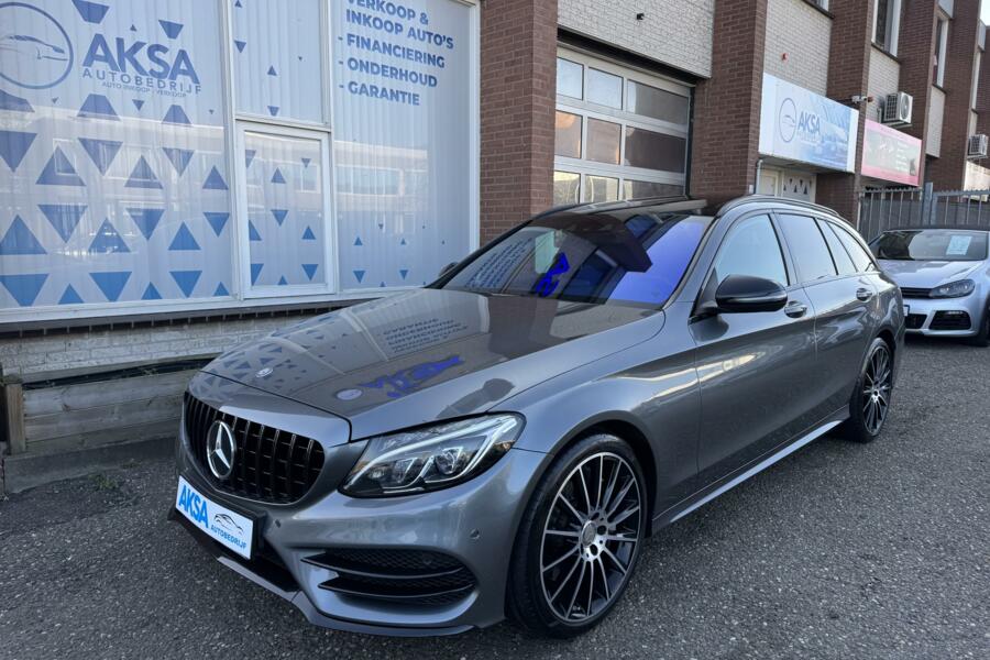 Mercedes C-klasse Estate 300 Prestige Pano Burmester HeadUp Leder Blindspot Camera Garantie