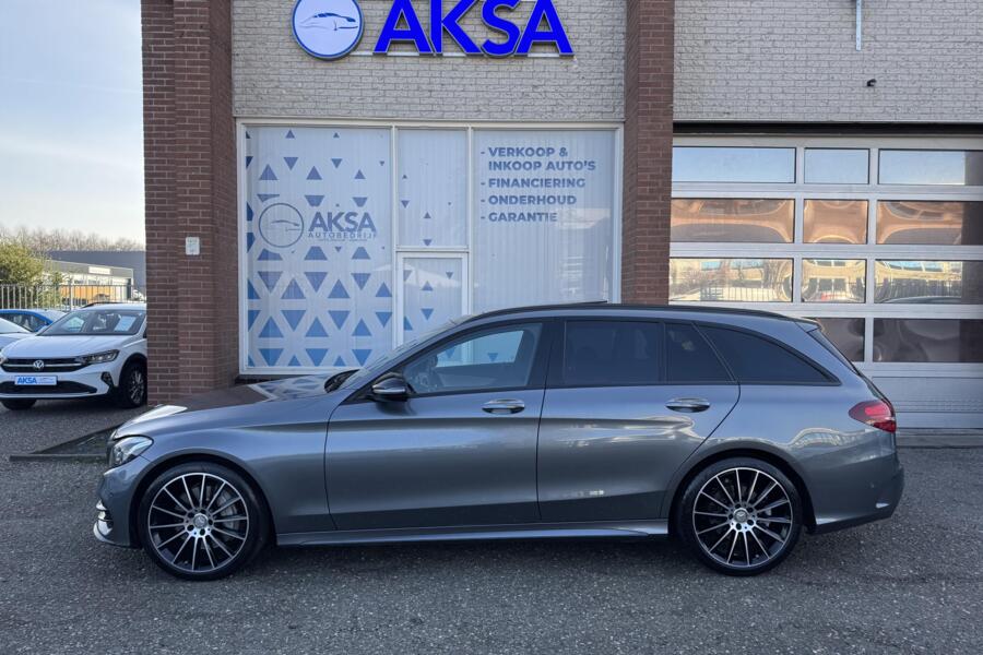 Mercedes C-klasse Estate 300 Prestige Pano Burmester HeadUp Leder Blindspot Camera Garantie