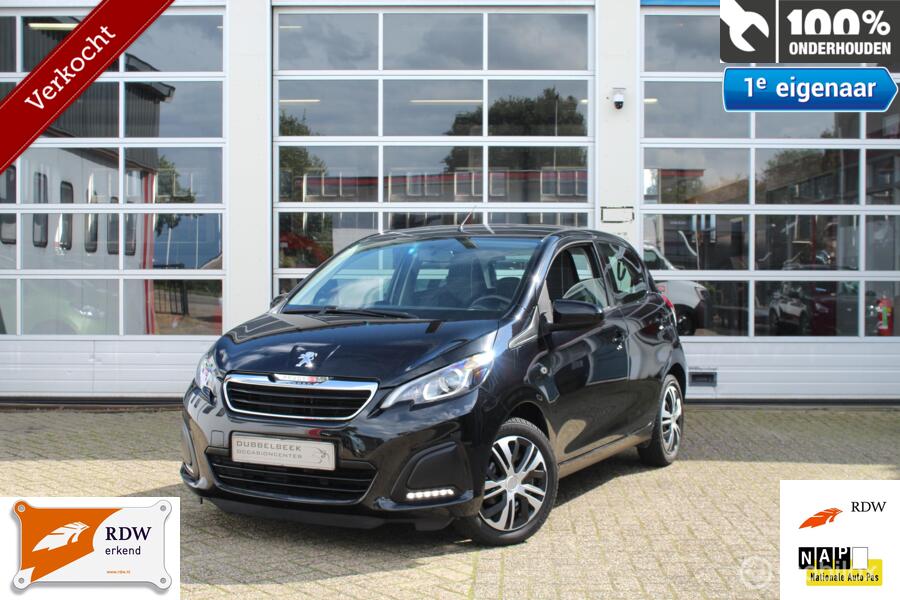 Peugeot 108 1.0-12V e-VTI Active-Sport-Exclusive 5-Deurs Nieuw Model AUTOMAAT Airconditioning Ledverlichting Bluetooth Handsfree Tel Carkit & Media Interface & Streaming Stoelverwarming Multifunctioneel Lederen-Sport-Stuurwiel Boordcomputer *Verkocht*