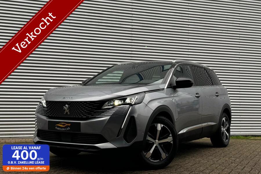 Peugeot 5008 1.2 GT-Line 130 PK Automaat Led/ 7-Pers/Camera/Leder/Massagestoelen/Apple Carplay/Cruise Control/131PK /stoelverwarming