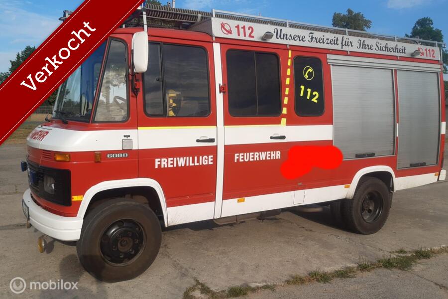 Mercedes 608 diesel 178 stahoogte brandweer camper perfect!
