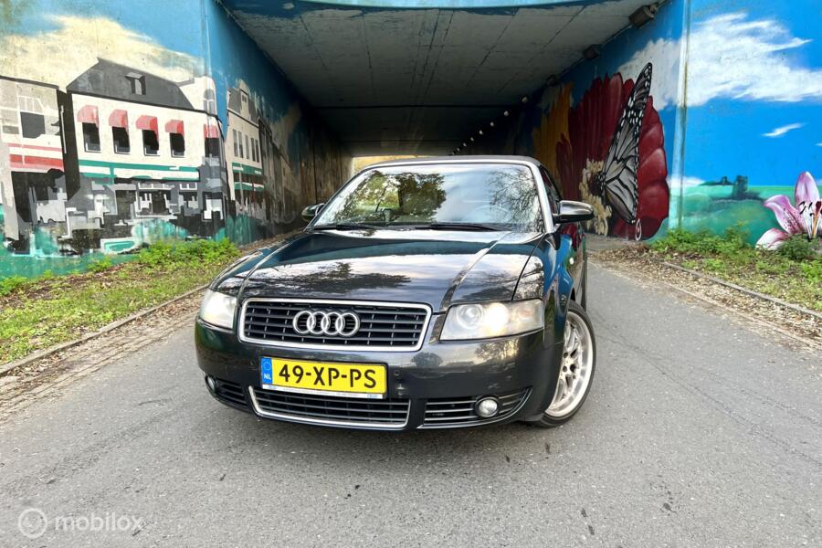 Audi A4 Cabrio 2.4 V6 Aut Zwart Xenon/Navi/Leer/Bose/18✔️