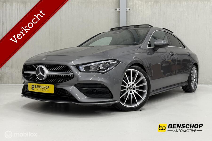 Mercedes CLA-klasse 200 AMG Panodak Wide Screen Navi Carplay Sfeer Camera 19 inch
