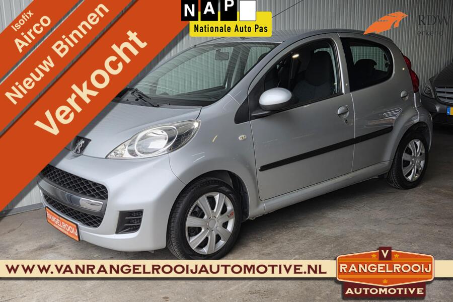 Peugeot 107 1.0-12V XS 5-deurs, NAP km, airco, el. ramen, cv