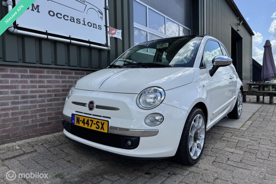 Fiat 500 1.2 Lounge|Airco|Pano|Bleutooth|Parkeer sensors|