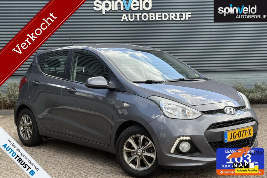 Hyundai i10 1.0i i-Motion Premium BJ`15 Airco Stoelverw. LEDdagrijv.