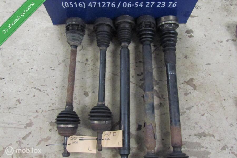 Aandrijfas vw golf 3 1400/1600 etc  bj 91 t/m 1999
