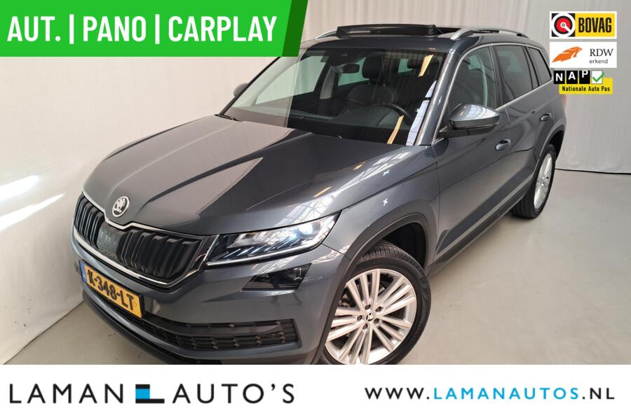 Skoda Kodiaq 1.5 TSI 150pk DSG Business Edition Aut. | Pano Open Dak Leder/Alcantara CarPlay Canton 19" Sirius LMV ECC Navi LED ACC Camera Metallic | Voorschoten