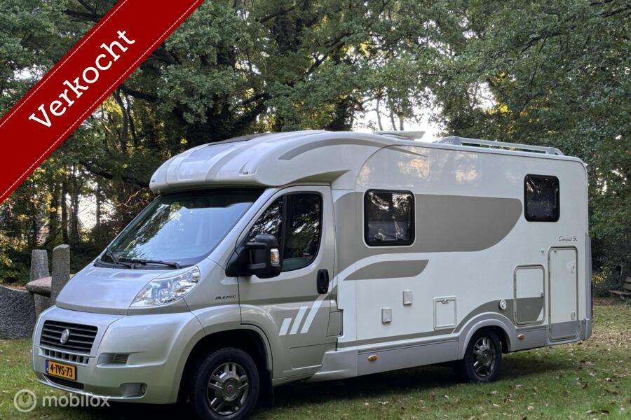 Adria mobil Compact SL Fiat 2.3 130pk Euro 4 | Enkele-bedden | Douche/ wc | Garage | Fietsendrager | Camera | 122dkm | TOPSTAAT