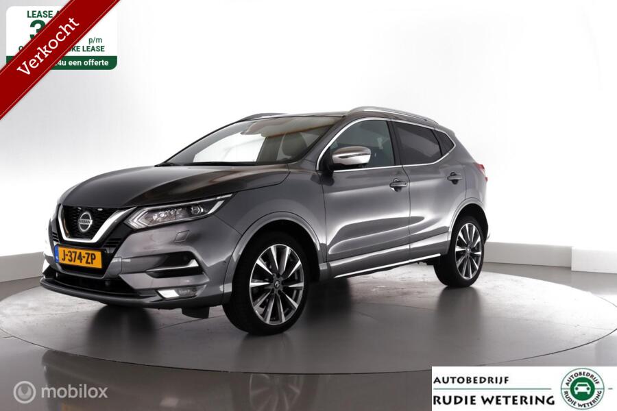 Nissan Qashqai 1.3 DIG-T 160PK Automaat Tekna + led|leer|panorama|nav|cam|dab|ecc|acc|lmv19