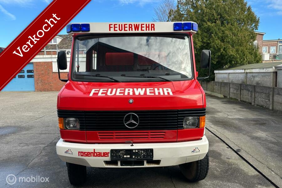 Verkocht Mercedes 814  4x4   18.056 KM brandweer Expeditie