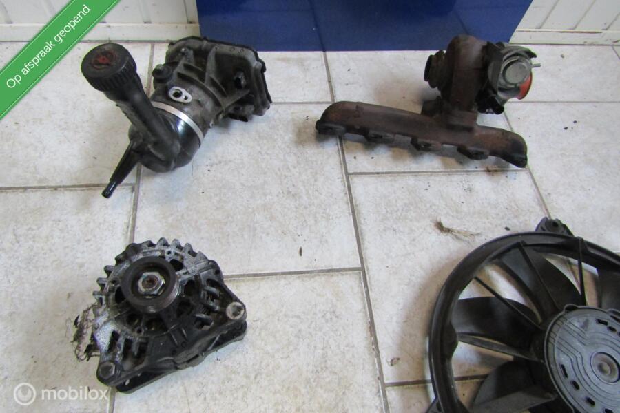 Motor dynamo airco pomp radiator vin turbo partner berlingo