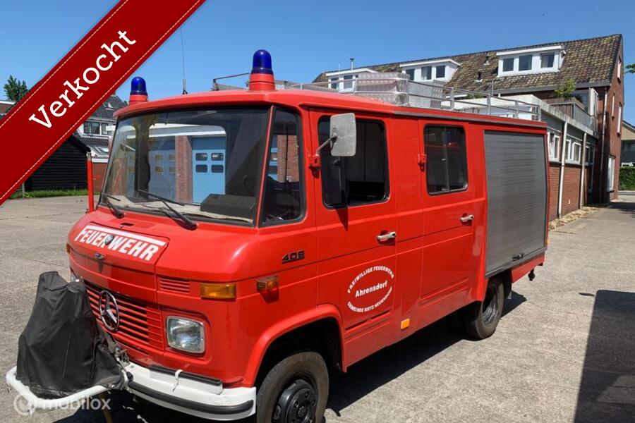 Mercedes 409 benzine 1978 Brandweer Camper
