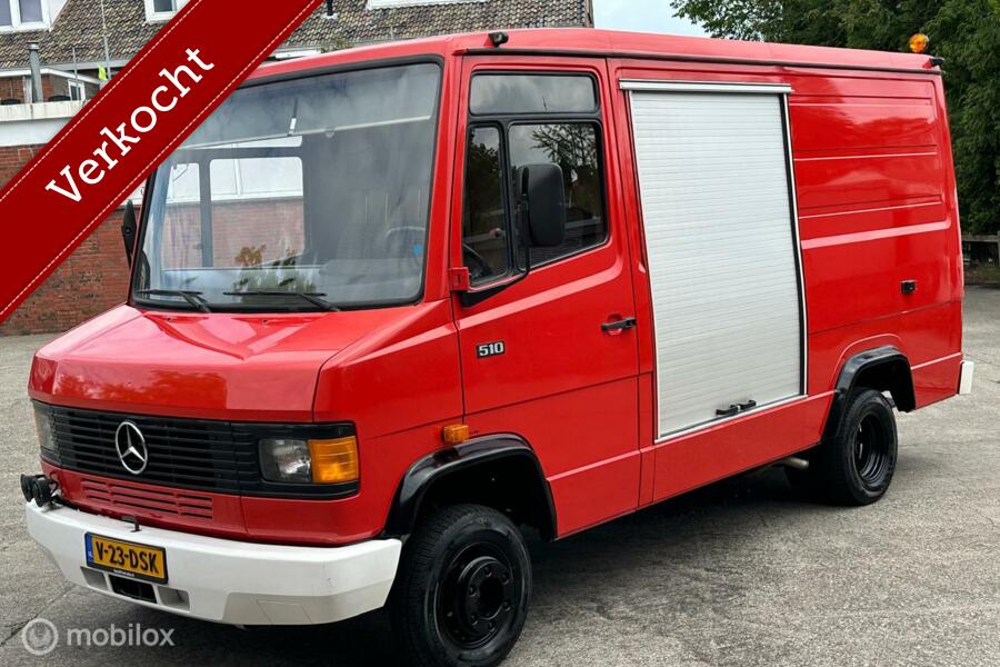 Verkocht Mercedes 510 benzine 23250 km brandweer camper 1987