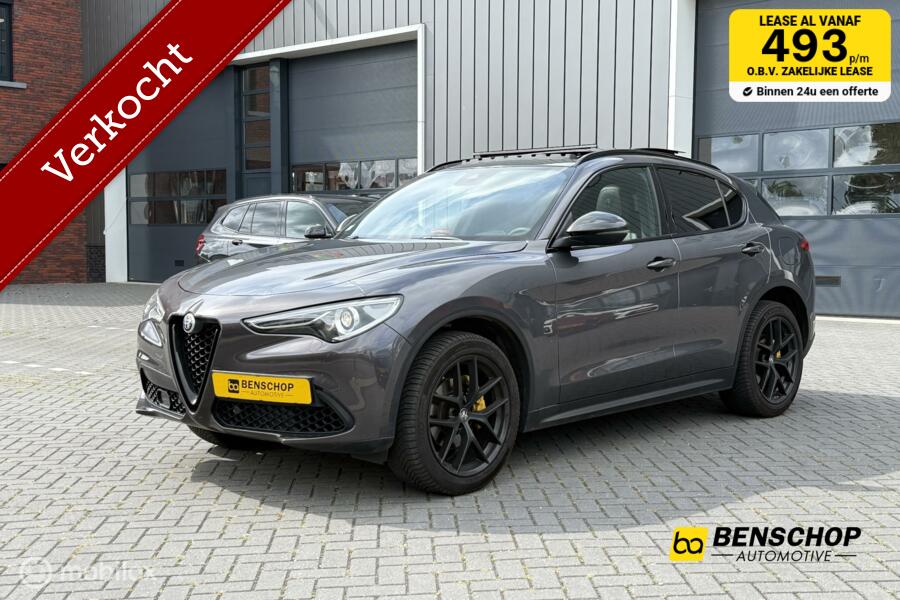 Alfa Romeo Stelvio 2.0 T AWD BI-Tech Panodak Navi Carplay Camera Leer 19 inch