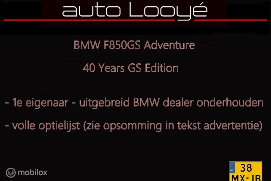 BMW F 850 GS Adventure 40 Years GS Edition