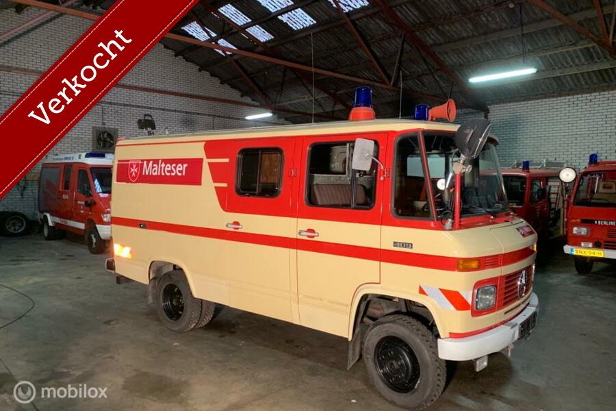 Mercedes 409 Brandweer 34.000 km Prachtig Camper